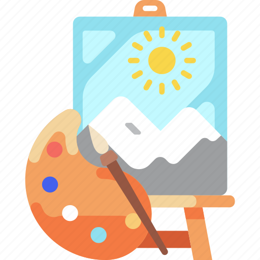 Art, drawing, painting, canvas, palette, education, school icon - Download on Iconfinder