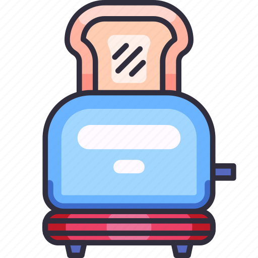 Bread, toaster, toast, cooking, bakery, home appliances, appliance icon - Download on Iconfinder