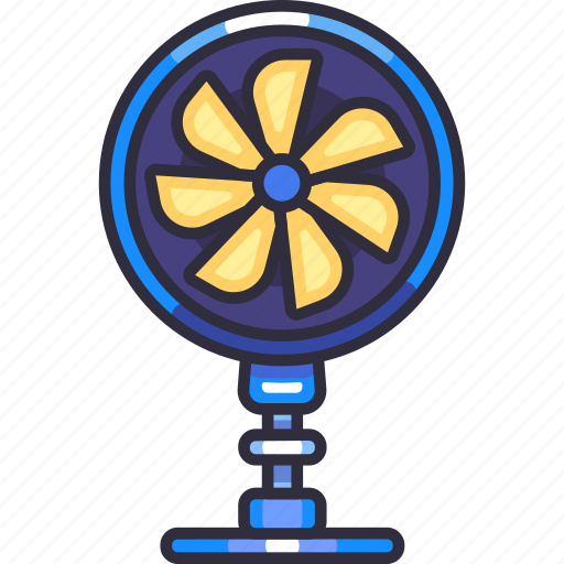 Fan, cooler, cooling, wind, air, home appliances, appliance icon - Download on Iconfinder