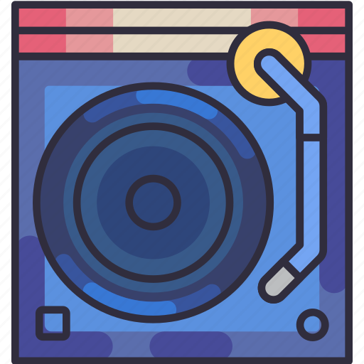 Turntable, music, dj, vinyl, player, home appliances, appliance icon - Download on Iconfinder