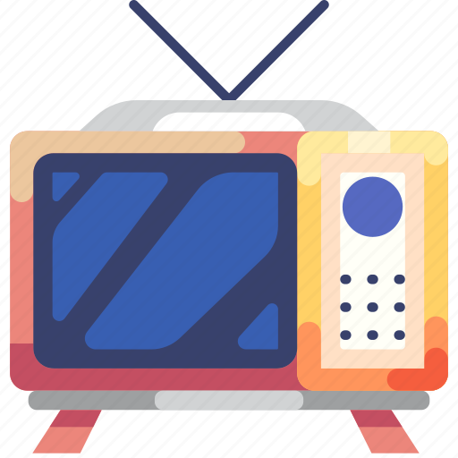 Tv, television, vintage, old, device, home appliances, appliance icon - Download on Iconfinder