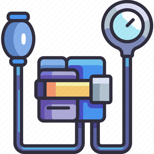 Gauge, sphygmomanometer, pressure, hypertension, blood pressure meter, hospital, clinic icon - Download on Iconfinder