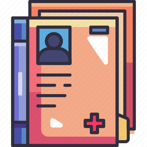 Medical history, medical report, patient, records, file, hospital, clinic icon - Download on Iconfinder