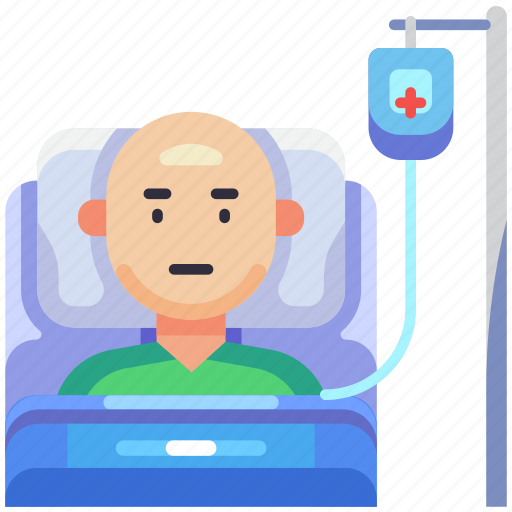 Patient, man, male, bed, infusion, hospital, clinic icon - Download on Iconfinder