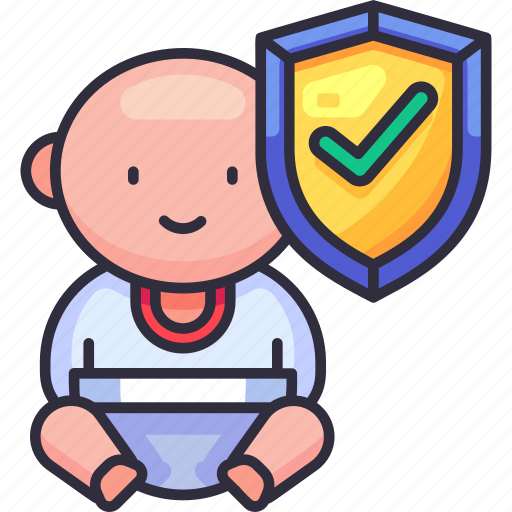 Baby insurance, baby, kid, child, newborn, insurance, coverage icon - Download on Iconfinder