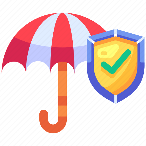 Umbrella insurance, umbrella, weather, rain, vacation, insurance, coverage icon - Download on Iconfinder