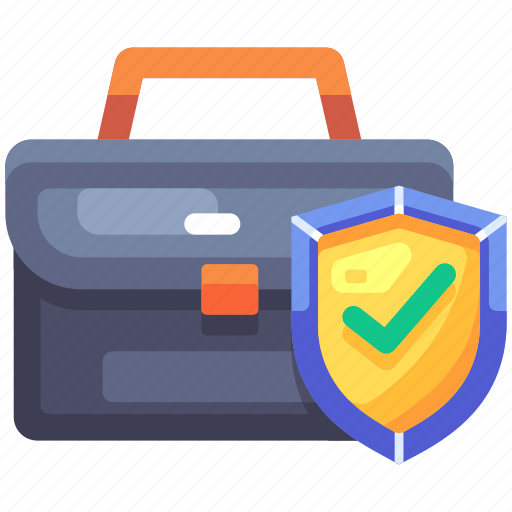 Work insurance, briefcase, employee, office, company, insurance, coverage icon - Download on Iconfinder