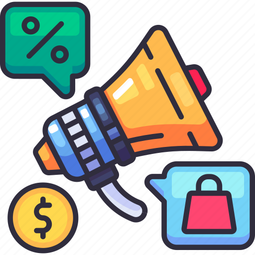Shopping, discount, sale, money, magnifier, marketing, advertising icon - Download on Iconfinder