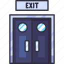 exit, room, door, close, doorway, movie cinema, movie time, entertainment, film