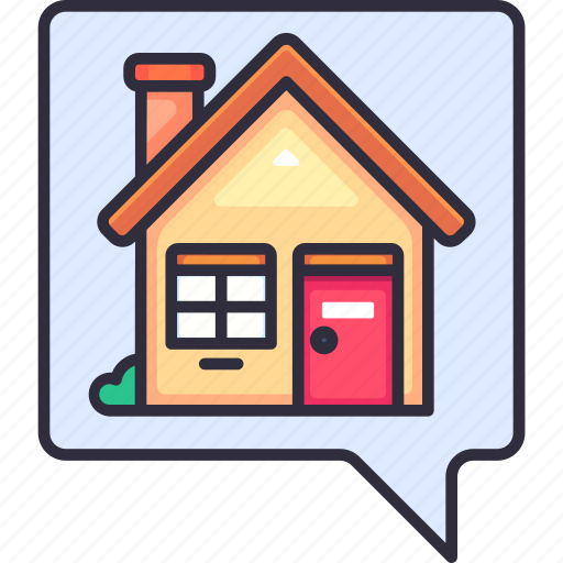 Consultation, chat, message, discussion, online, real estate, property icon - Download on Iconfinder