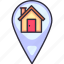 location, pin, map, destination, address, real estate, property, home, house 