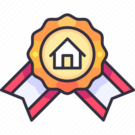 Medal, award, achievement, badge, guarantee, real estate, property icon - Download on Iconfinder