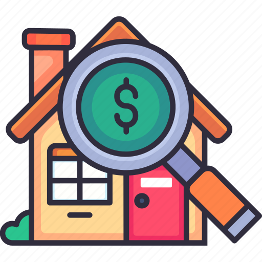 Search, budget, find, magnifying, magnifier, real estate, property icon - Download on Iconfinder