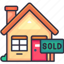 sold, sold out, out of stock, sod sign, label, real estate, property, home, house