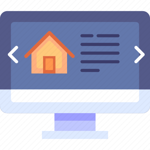 Computer, website, application, online, checking, real estate, property icon - Download on Iconfinder