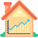 growth, graph, chart, increase, investment, real estate, property, home, house