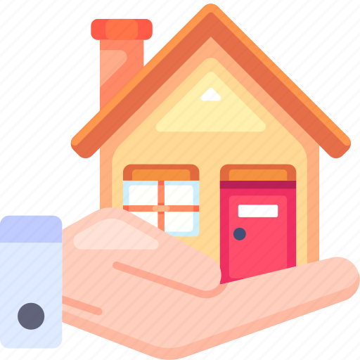 House care, insurance, protection, safety, hand, real estate, property icon - Download on Iconfinder