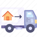 moving truck, moving house, replacement, relocation, truck, real estate, property, home, house