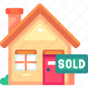 sold, sold out, out of stock, sod sign, label, real estate, property, home, house