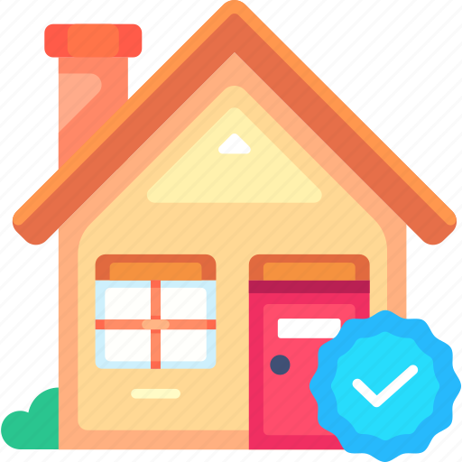 Verified, approved, checked, check, verify, real estate, property icon - Download on Iconfinder