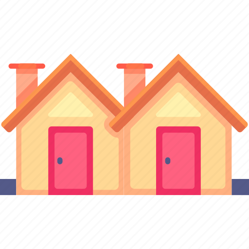 Village, housing area, residential, building, family house, real estate, property icon - Download on Iconfinder