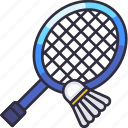 badminton, racket, shuttlecock, set, sports, sports equipment, game, athlete