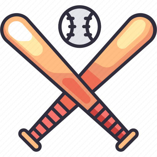 Baseball, bat, ball, sports, sports equipment, game, athlete icon - Download on Iconfinder