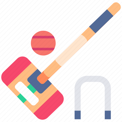Croquet, hoops, mallet, ball, outdoor icon - Download on Iconfinder