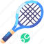 tennis, racket, ball 