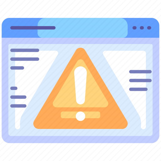 Web development, web design, website, warning, error, attention, alert icon - Download on Iconfinder