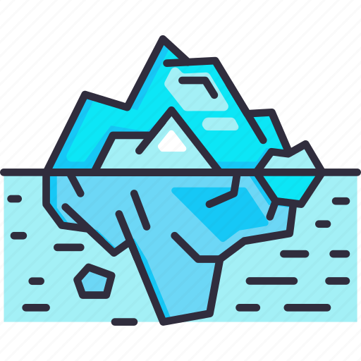 Iceberg, ice, glacier, mountain, melting, winter, christmas icon - Download on Iconfinder