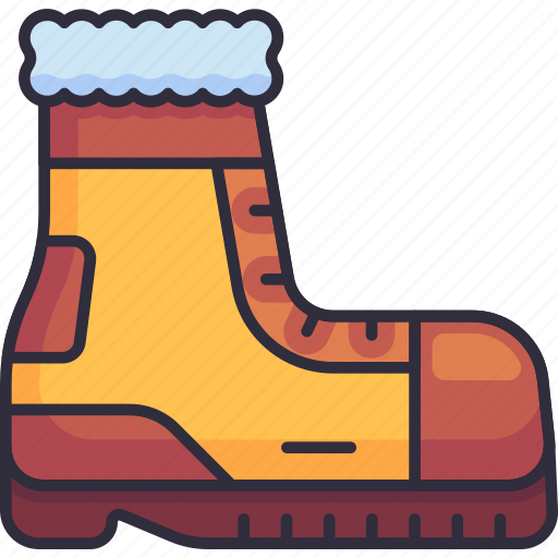 Snow wool boots, boots, shoes, fashion, footwear, winter, christmas icon - Download on Iconfinder