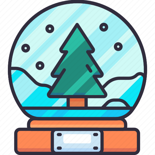 Snowball, glass, decoration, globe, gift, winter, christmas icon - Download on Iconfinder