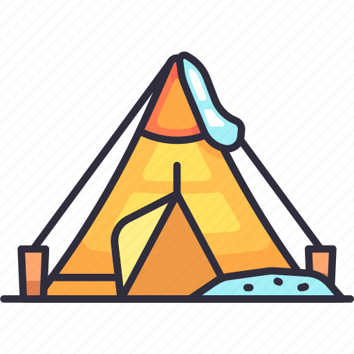 Tent, camp, camping, outdoor, adventure, winter, christmas icon - Download on Iconfinder