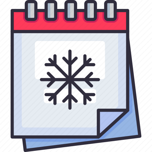 Winter calendar, date, season, calendar, weather, winter, christmas icon - Download on Iconfinder