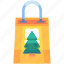 shopping bag, plant, christmas, sale, discount, winter, holiday, season 