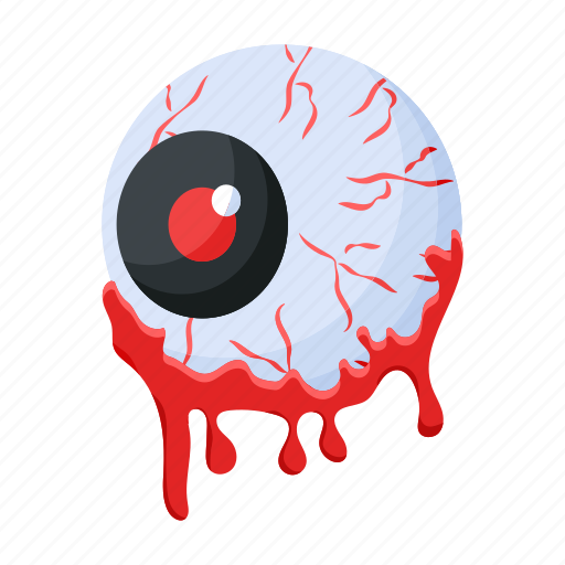 Bloody eye, bloody eyeball, scary eye, spooky eye, creepy icon - Download on Iconfinder
