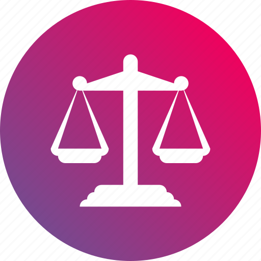 Balance, gradient, justice, law, legal, scale icon - Download on Iconfinder