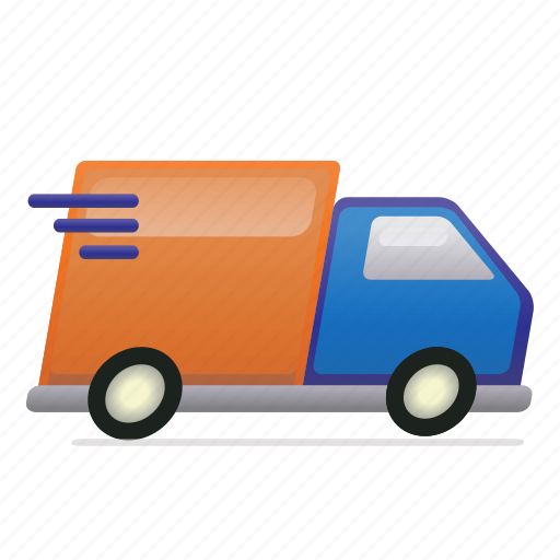 Courier, delivery, lorry, product, transportation, vehicle icon - Download on Iconfinder
