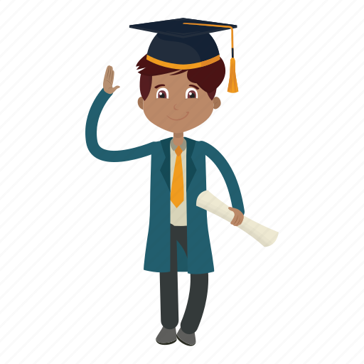 Boy, graduation, knowledge, student icon - Download on Iconfinder
