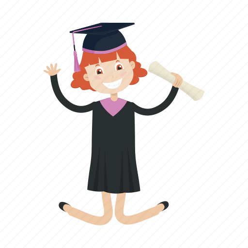 Graduation, jump, school, student icon - Download on Iconfinder