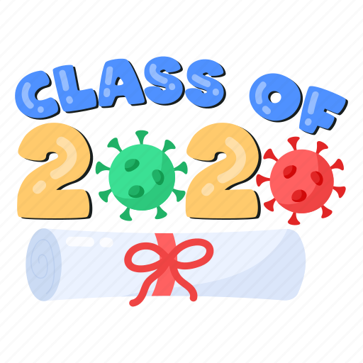 2020 class, 2020 graduate, covid graduate, graduation ceremony, graduation event sticker - Download on Iconfinder
