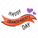 ribbon, banner, grandparents day, celebration, party 