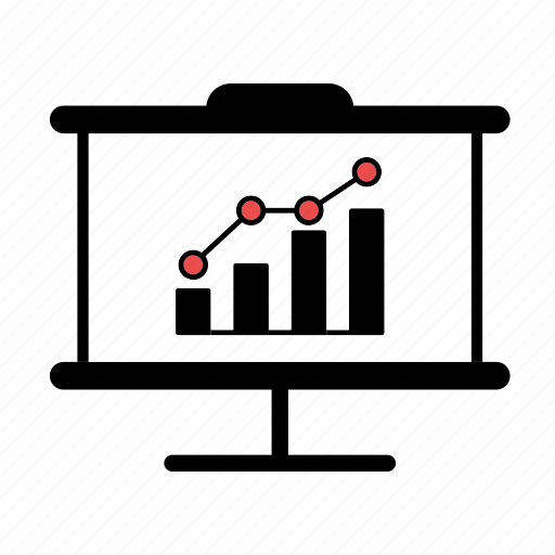 Bar graph, graph, increase, line graph icon - Download on Iconfinder