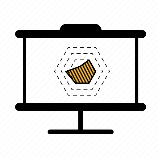 Graph, hexagon graph, presentation icon - Download on Iconfinder