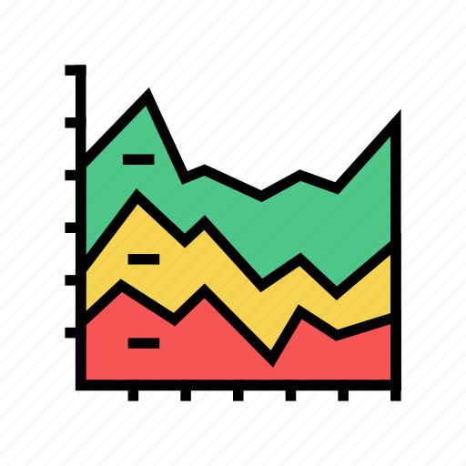 Stacked, area, chart, graph, analyzing, research icon - Download on Iconfinder