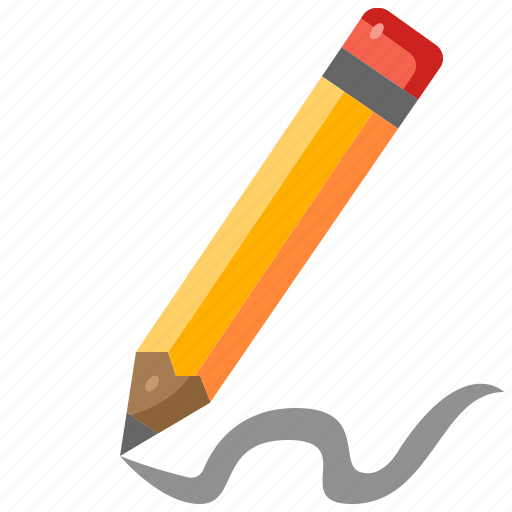 Pencil, write, draw, school, material, education, stationery icon - Download on Iconfinder