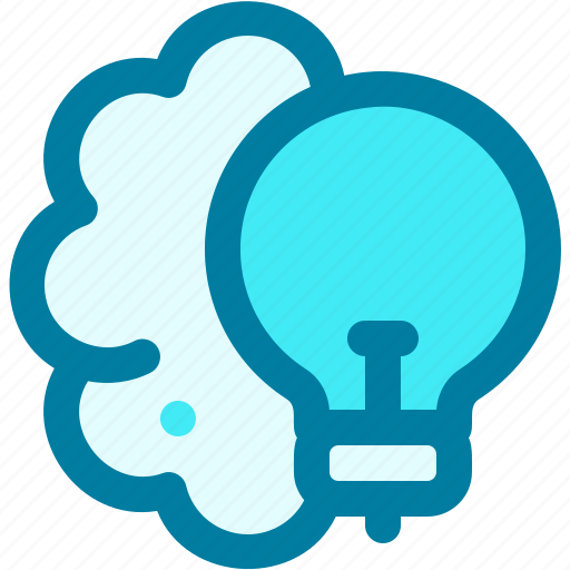 Brain, idea, think, bulb, brainstorm, study, light icon - Download on Iconfinder
