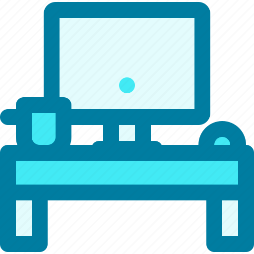 Studio, desk, office, furniture, table, work from home, workplace icon - Download on Iconfinder
