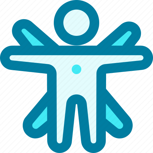 Vitruvian, man, human, physiology, education, art icon - Download on Iconfinder